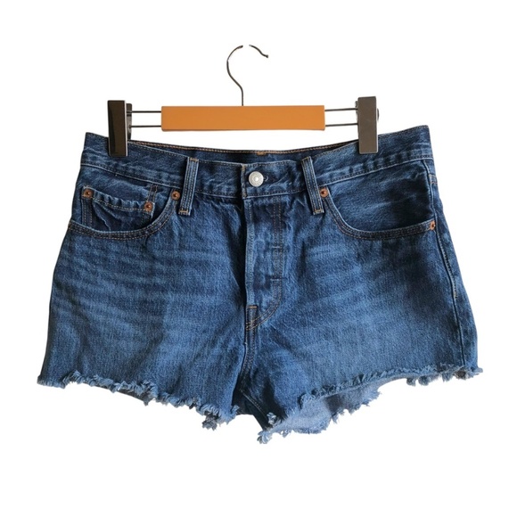 Levi’s 501 Mid Rise Jean Shorts Size 28 Echo Park - Picture 2 of 12